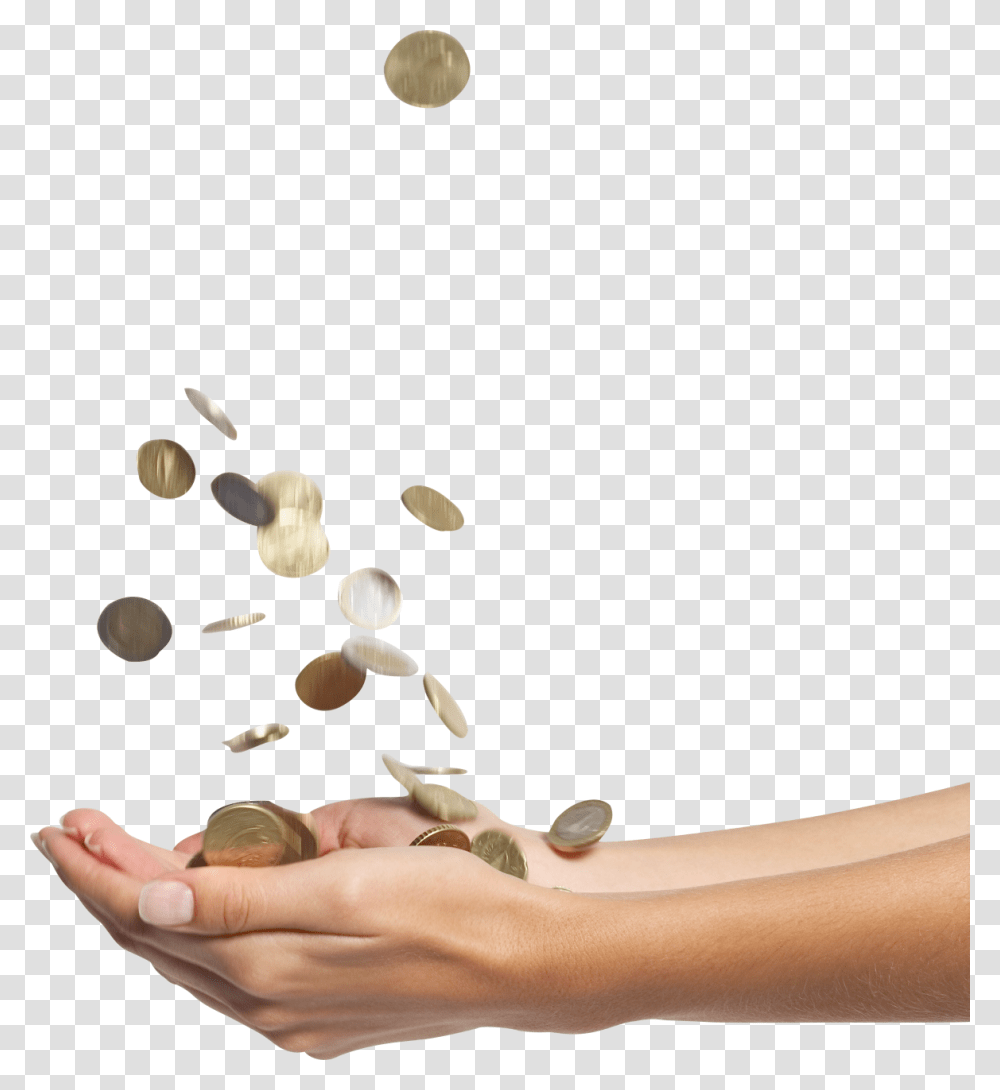 Best Free Falling Money Icon Clipart Money In Hand, Person, Human, Finger, Spa Transparent Png