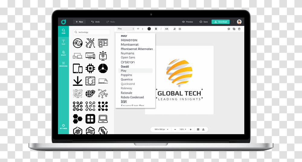 Best Free Logo Maker, Computer, Electronics, Tablet Computer, Monitor Transparent Png