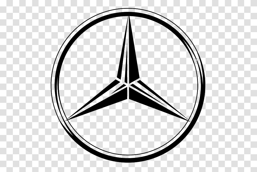 Best Free Mercedes Benz Logo Image, Star Symbol, Compass Math Transparent Png
