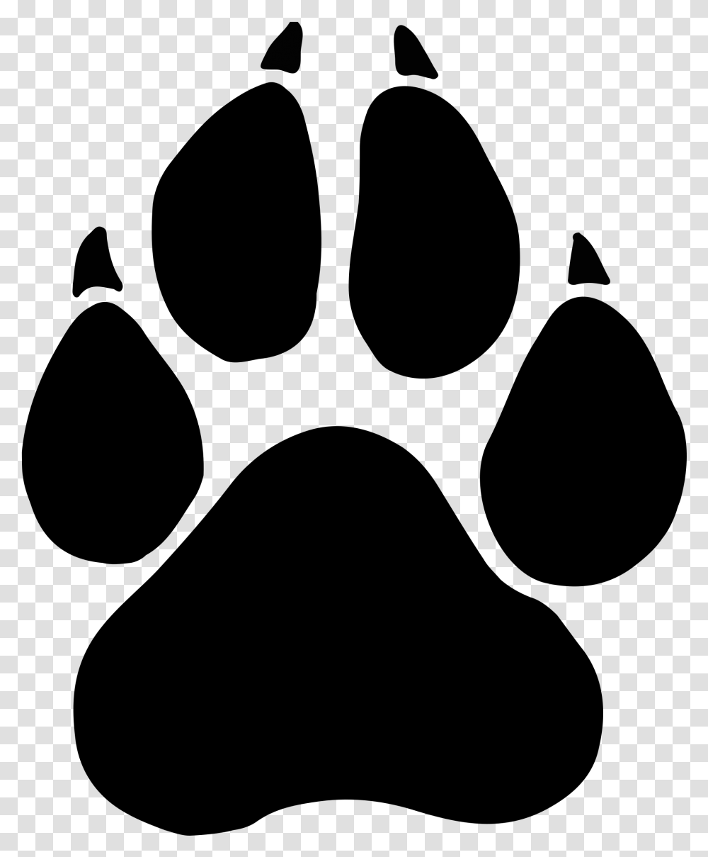 Svg Free Library Animal Footprints Clipart Wolverine Paw Print ...