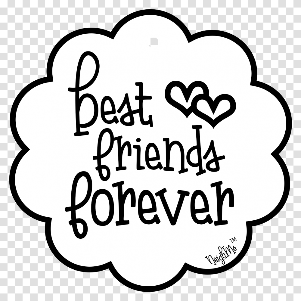 Best Friedns Forever Neighm Tag Bff, Label, Stencil, Alphabet Transparent Png