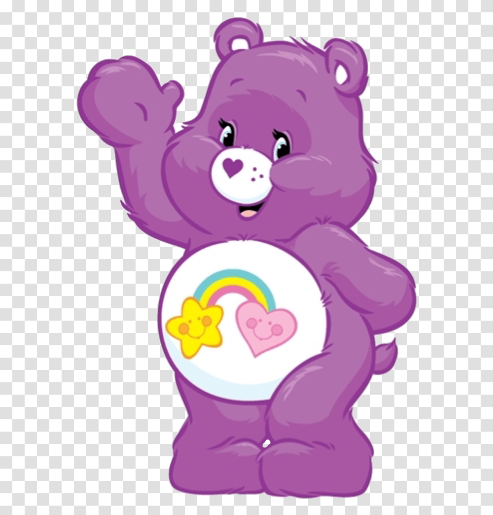 Best Friend Bear Share Care Bear, Rattle, Purple, Sweets, Food Transparent Png