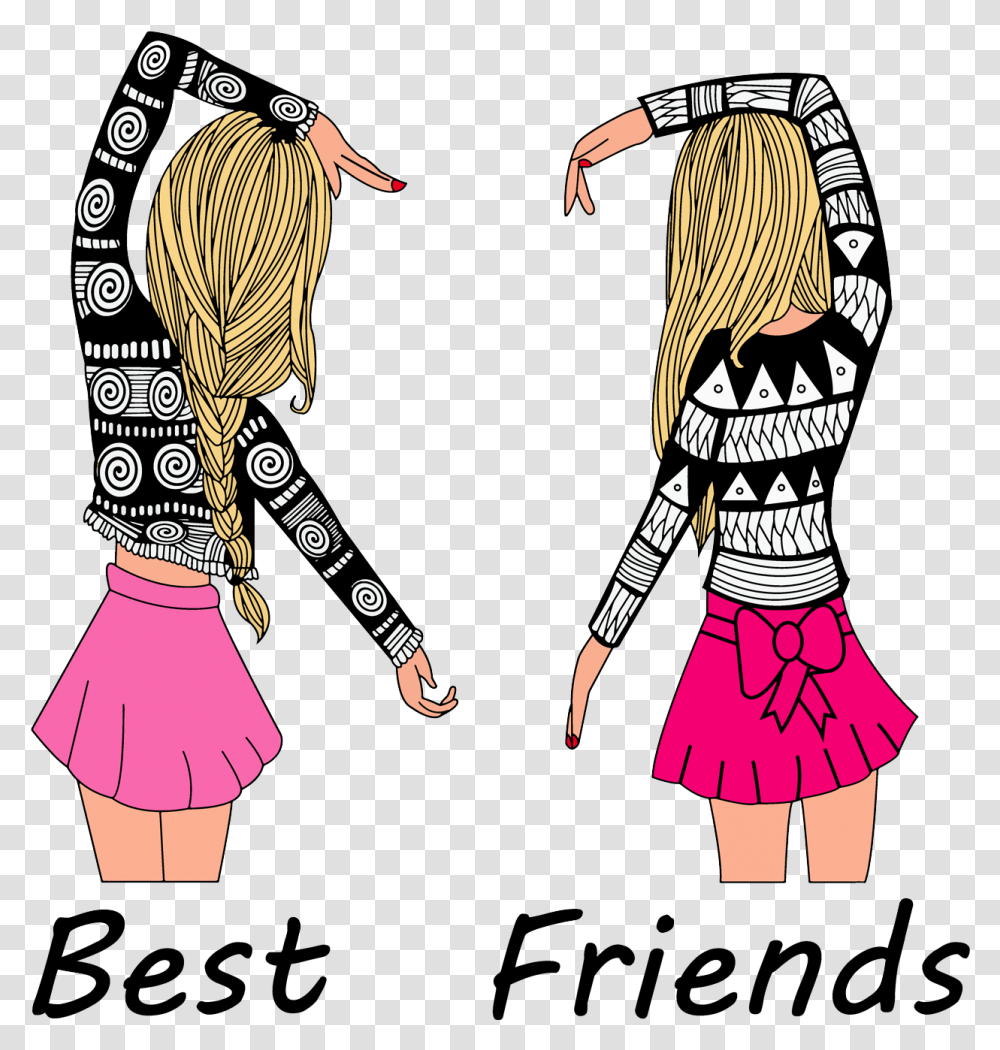 Best Friend Logo, Person, Skirt, Female Transparent Png