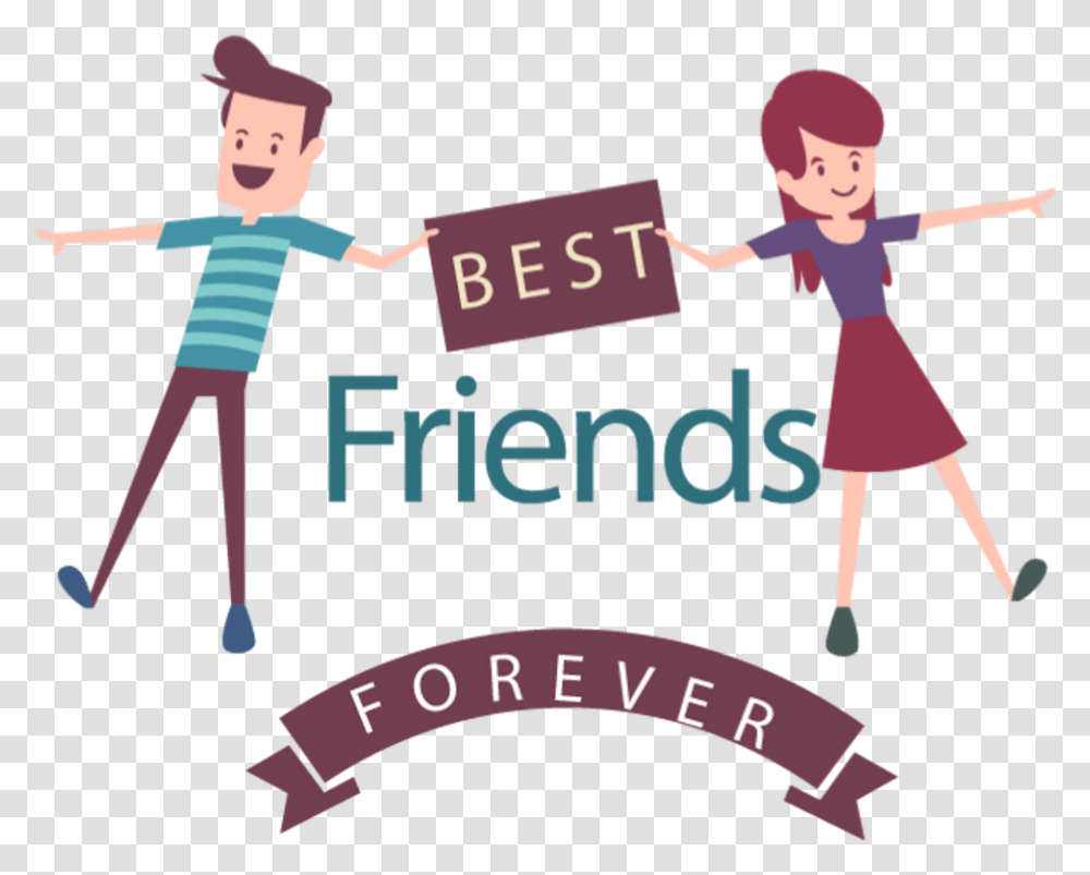 Best Friend Vector Best Friend Text, Person, People, Number Transparent Png