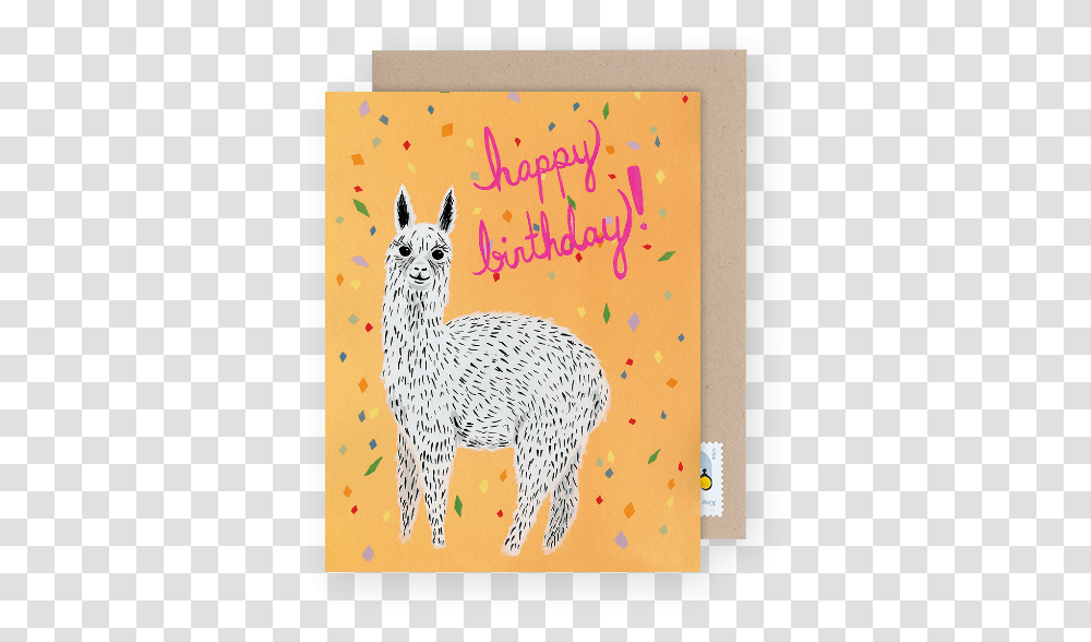 Best Friendquots Birthday Card Llama, Envelope, Mail, Greeting Card, Dog Transparent Png