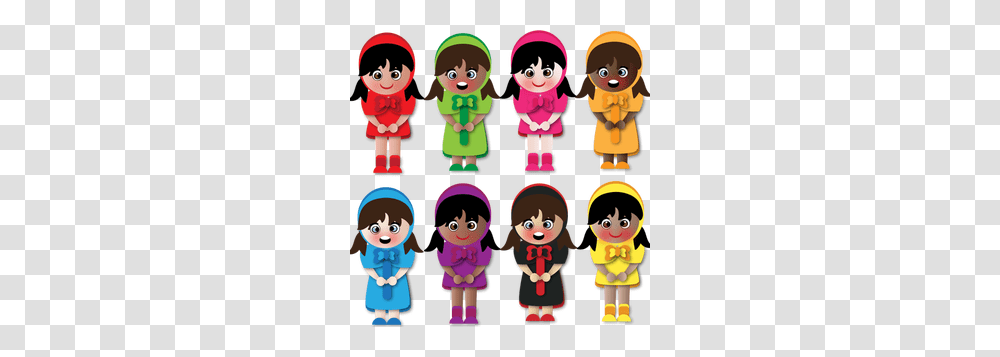 Best Friends Clipart Girls Swimming, Toy, Doll, Crowd, Plush Transparent Png