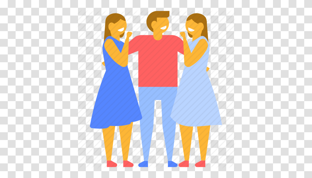 Best Friends Girls And Boy Group Friends People Siblings, Family, Flag, Hand Transparent Png