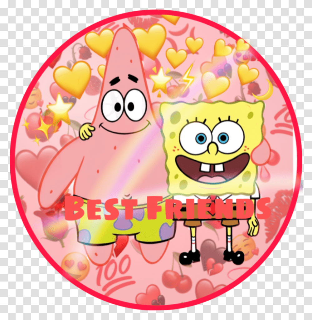 Best Friends Spongebob And Patrick Hearts Transparent Png