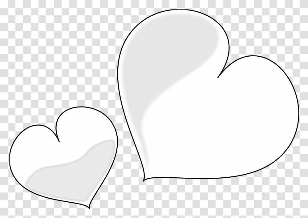 Best Heart Clipart Black And White 1354 Clipartioncom White Heart Clipart, Cushion, Label, Text, Pillow Transparent Png