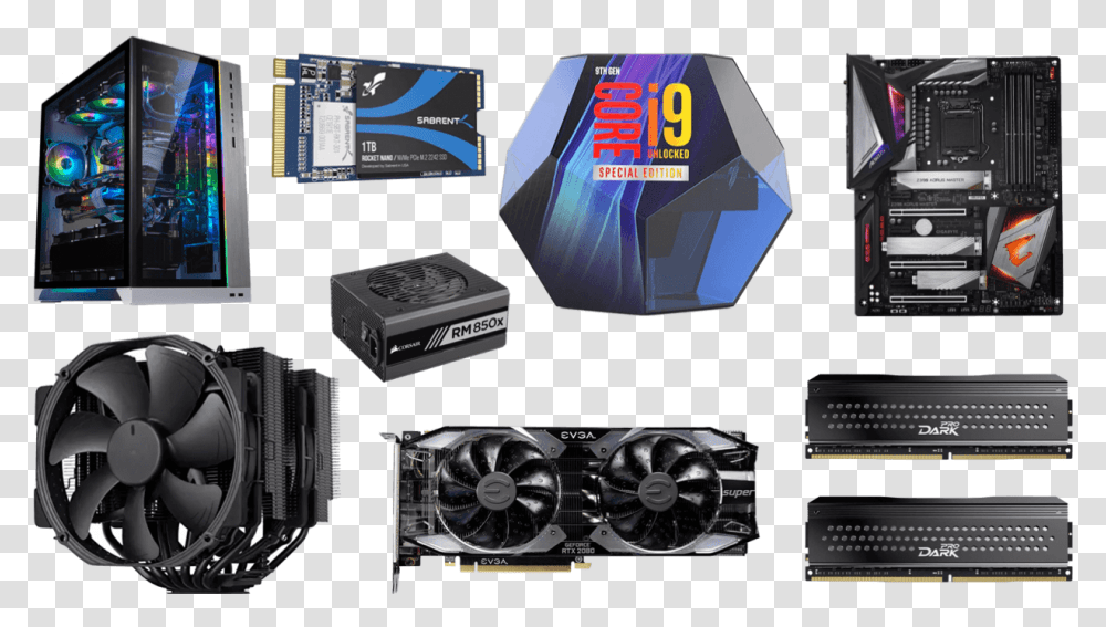 Best I9 9900ks Gaming Pc Build 2020 Pc Build, Electronics, Wristwatch, Monitor, Screen Transparent Png