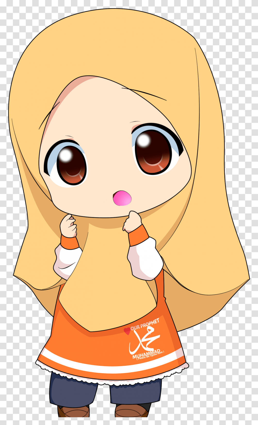 Best Images About Anime Muslim Anime Chibi Girl Hijab, Doll, Toy, Art, Graphics Transparent Png