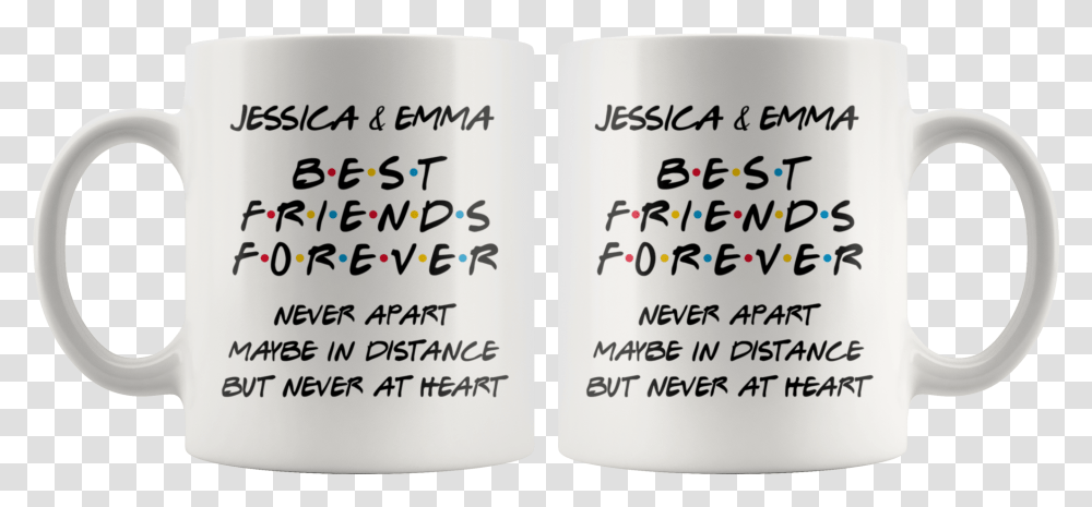Best Long Distance Friends Forever Coffee Mug Funny 30 Years Anniversary, Handwriting, Calligraphy, Alphabet Transparent Png