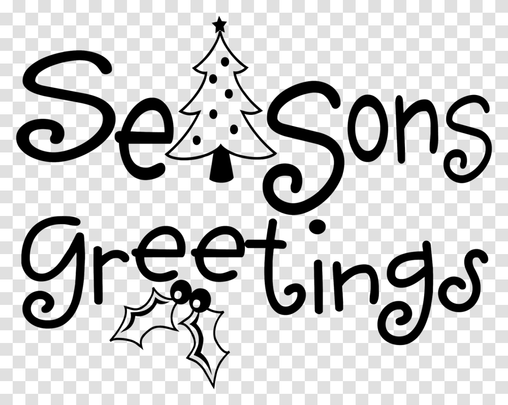 Best Moment Seasons Greetings Black And White Clipart, Floral Design, Pattern Transparent Png