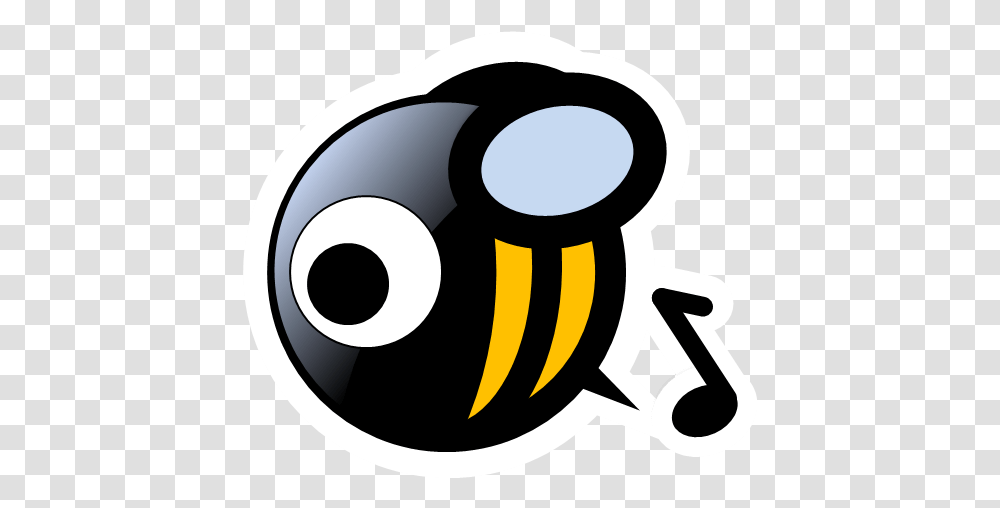 Best Music Players For Windows Pcs Freemake Bee Music, Stencil, Text, Symbol Transparent Png