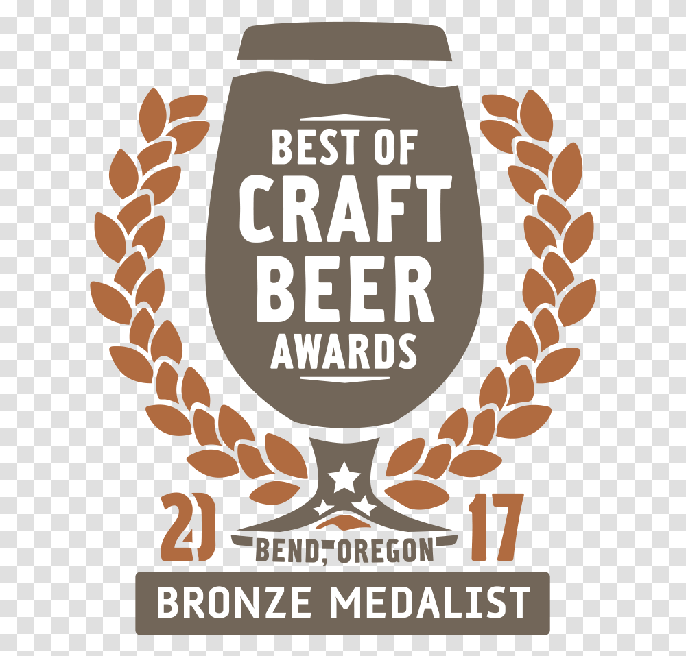 Best Of Craft Beer Awards Bronze, Poster, Advertisement, Label Transparent Png