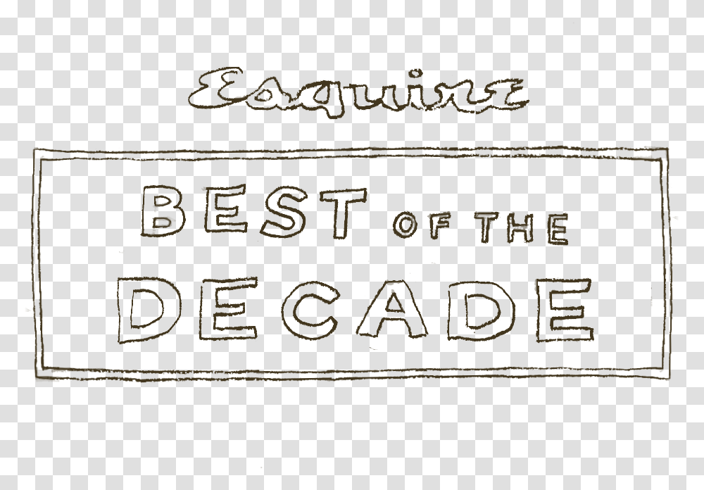 Best Of Decade Calligraphy, Alphabet, Business Card, Paper Transparent Png