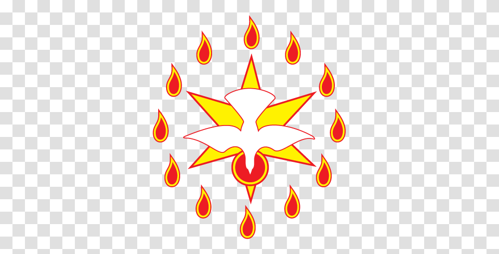 Best Of Holy Spirit Flame Clip Art Dove And Cross Clipart Cliparthut, Star Symbol, Poster, Advertisement Transparent Png