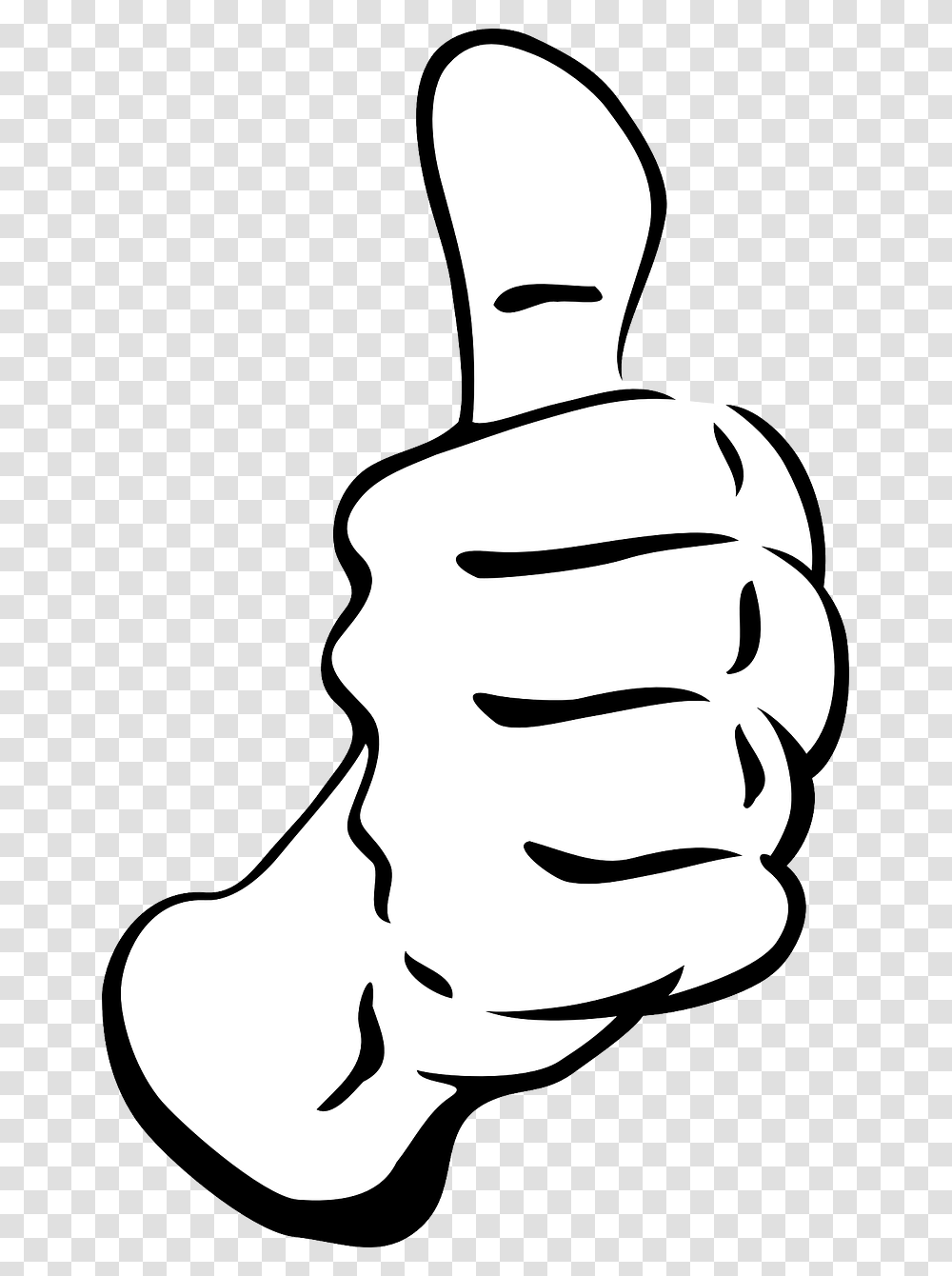 Best Of Luck Thumb, Stencil, Hand, Fist Transparent Png