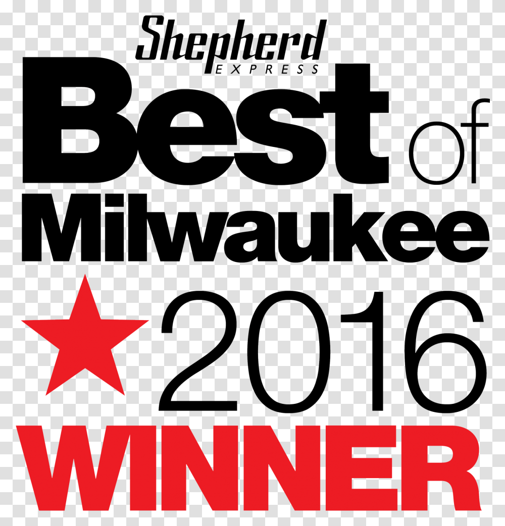Best Of Milwaukee Winnder Logo Shepherd Express Best Of 2017, Star Symbol, Interior Design Transparent Png