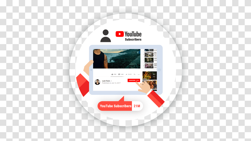 Best Place To Buy Youtube Subscribers Views And Likes Online Advertising, Person, Text, Electronics, Computer Transparent Png