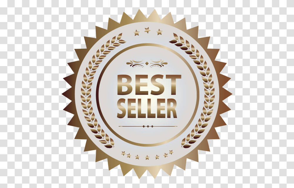 Best Seller Seal Best Seller Books Logo, Label, Word, Gold Transparent Png