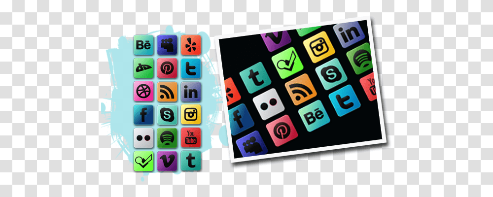 Best Social Media Icon Sets For Technology Applications, Word, Number, Symbol, Text Transparent Png