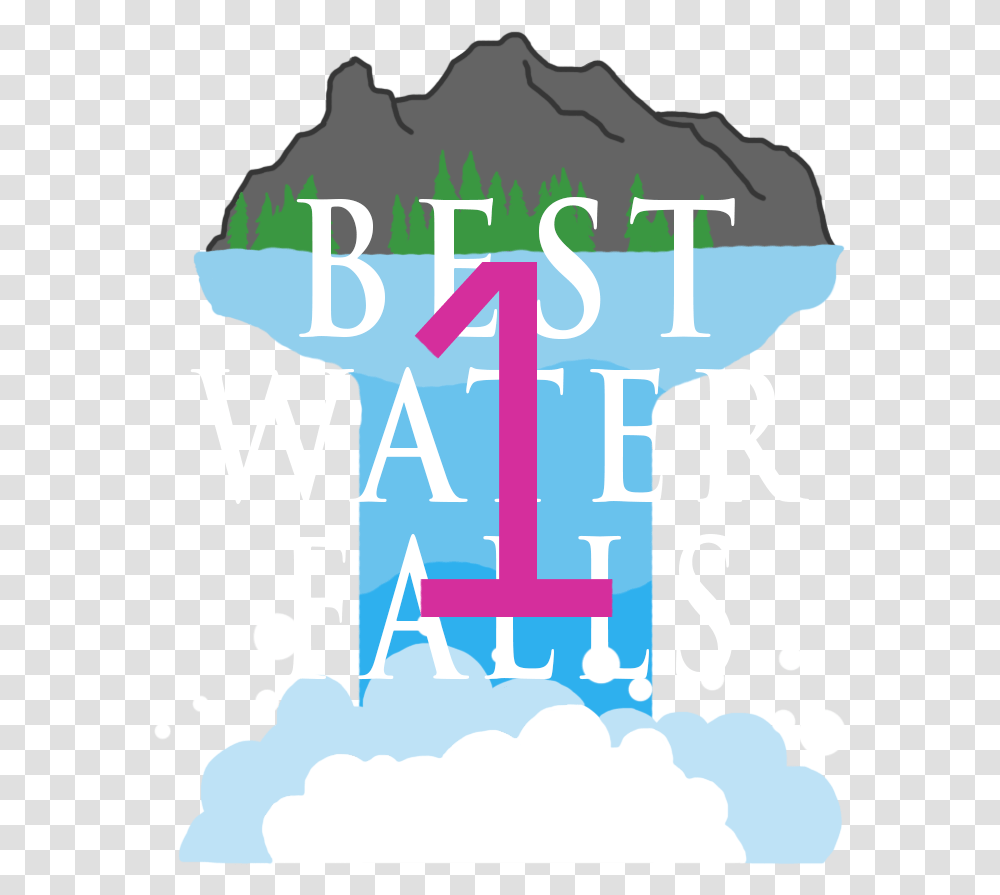 Best Waterfall 1 Graphic Design, Alphabet, Paper, Poster Transparent Png