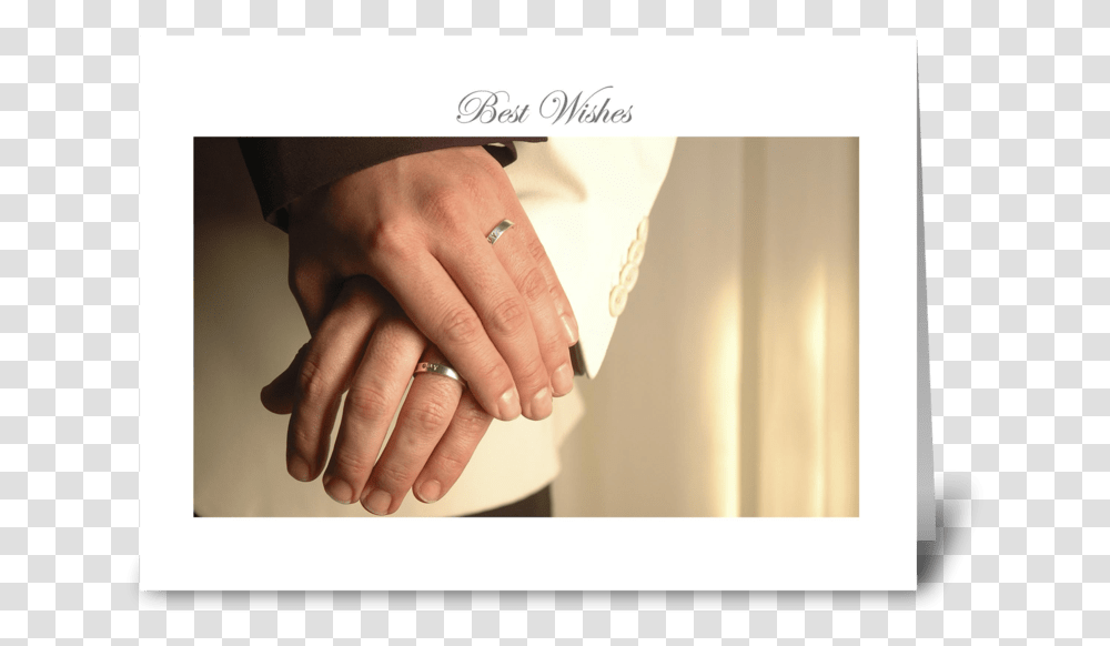 Best Wishes Greeting Card Gay, Hand, Person, Human, Holding Hands Transparent Png