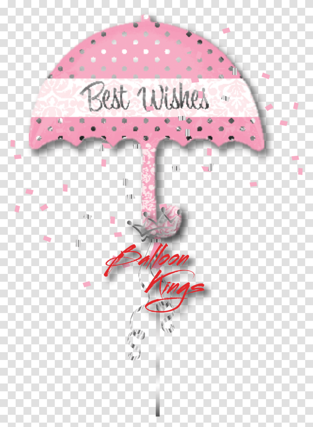 Best Wishes Pink Umbrella Calligraphy, Paper, Poster, Advertisement Transparent Png