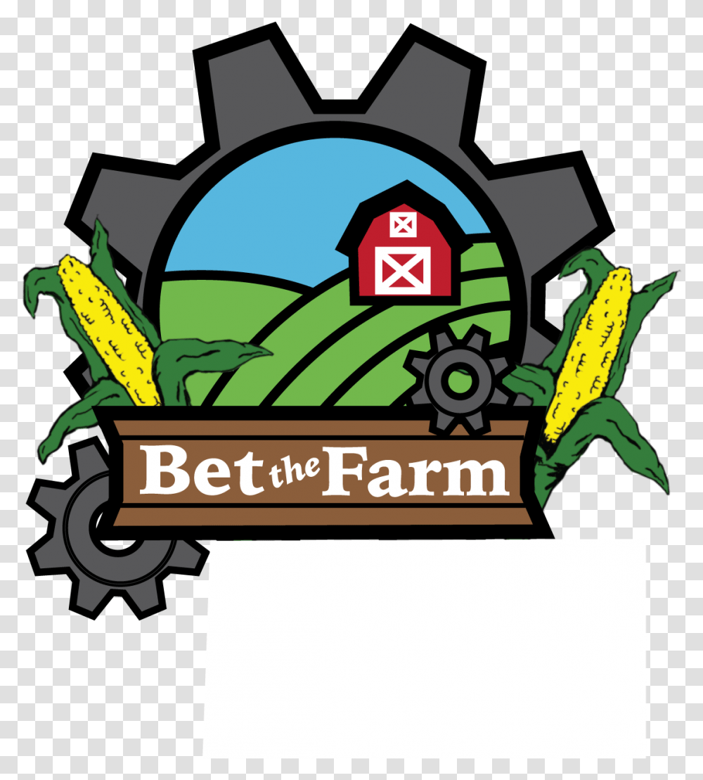 Bet The Farm Logo, Plant, Corn, Vegetable, Food Transparent Png