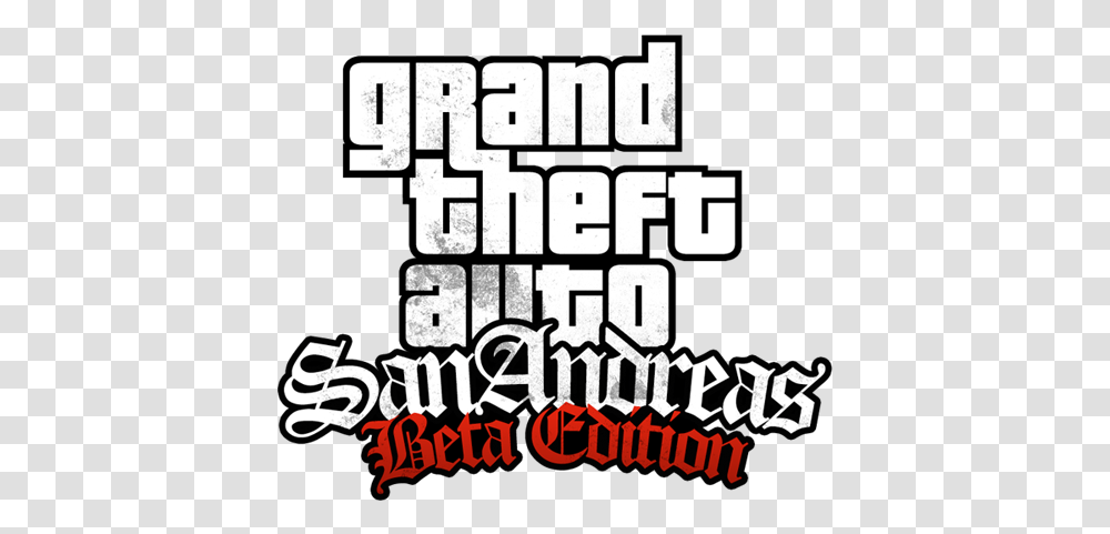 Beta Grand Theft Auto, Text Transparent Png