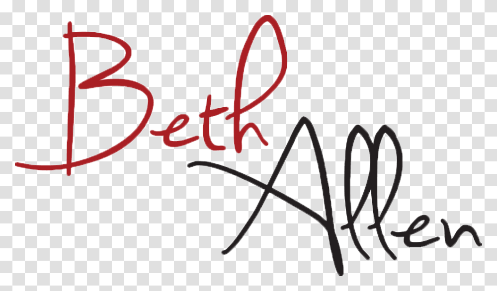 Beth Allen Logo Calligraphy, Handwriting, Dynamite, Bomb Transparent Png