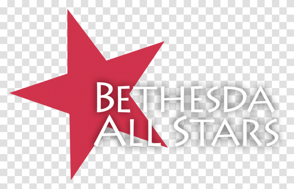 Bethesda All Stars Logo, Symbol, Cross, Star Symbol, Trademark Transparent Png