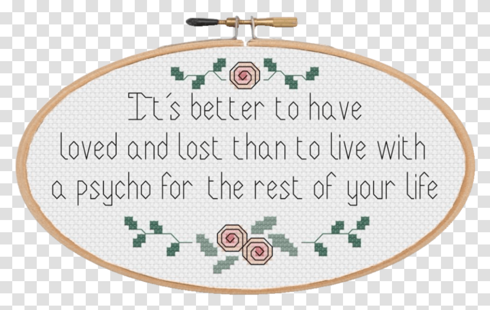Better Off Hoop No Bckrnd Cross Stitch, Embroidery, Pattern, Rug Transparent Png