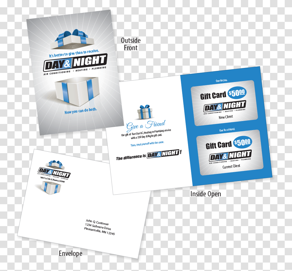 Better To Give Than To Receive Gift Card Mailer Card Mailer, Flyer, Poster, Paper Transparent Png