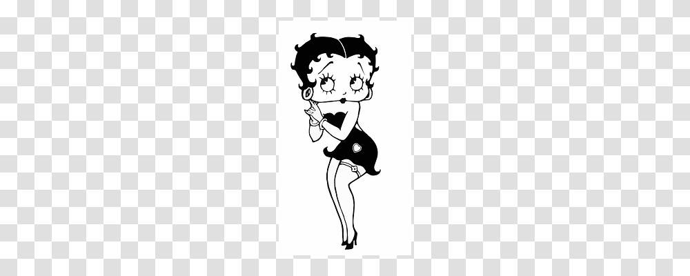 Betty Boop Stencil, Label Transparent Png