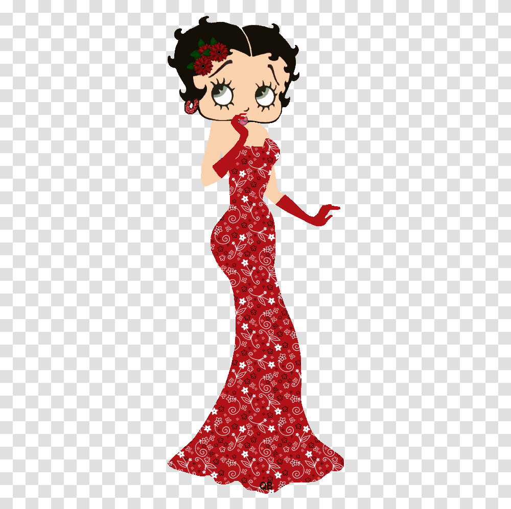 Betty Boop Blowing Kisses Gif, Dress, Dance Pose, Leisure Activities Transparent Png