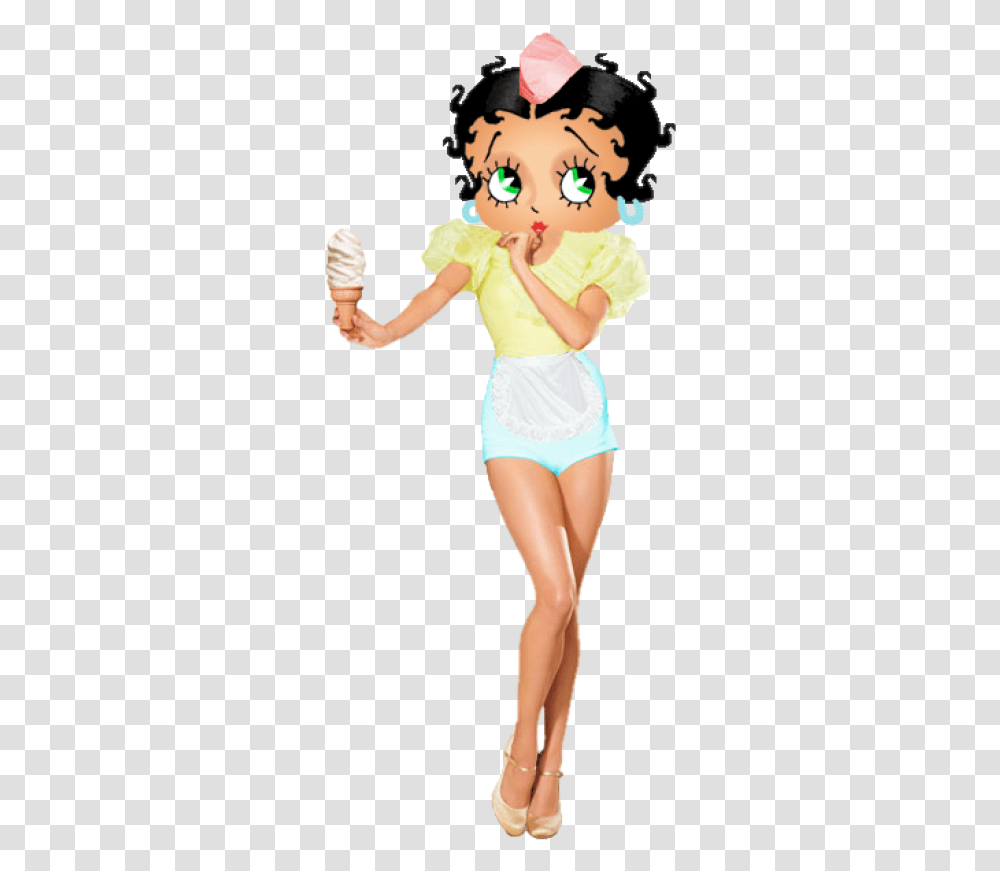 Betty Boop Ice Cream, Person, Costume, Female Transparent Png