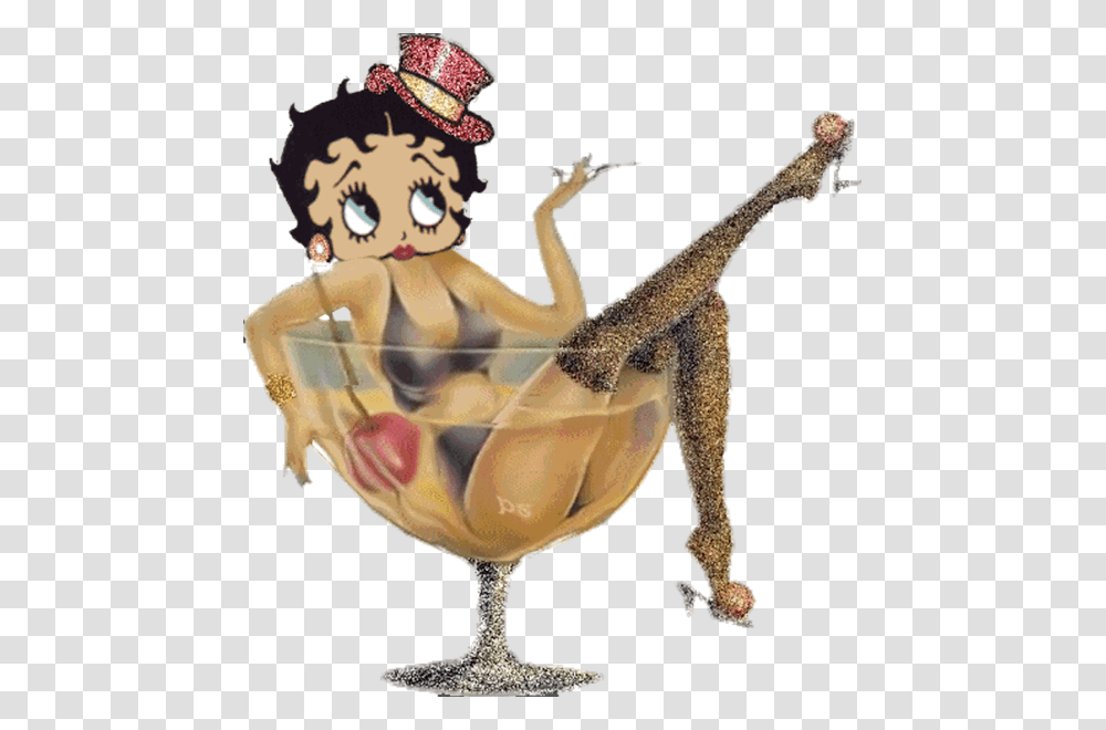 Betty Boop In A Martini Glass, Animal, Invertebrate, Underwear Transparent Png