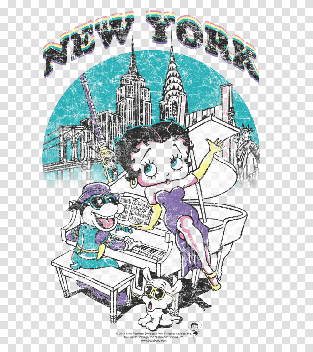 Betty Boop New York, Poster, Advertisement Transparent Png
