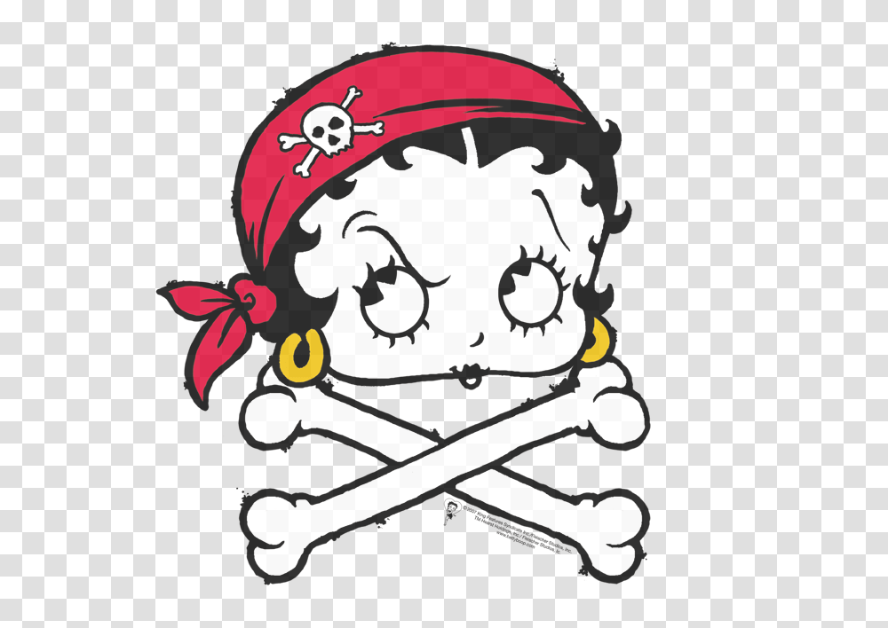 Betty Boop Pirate Juniors T Shirt Sons Of Gotham, Stencil, Leisure Activities, Rattle, Poster Transparent Png