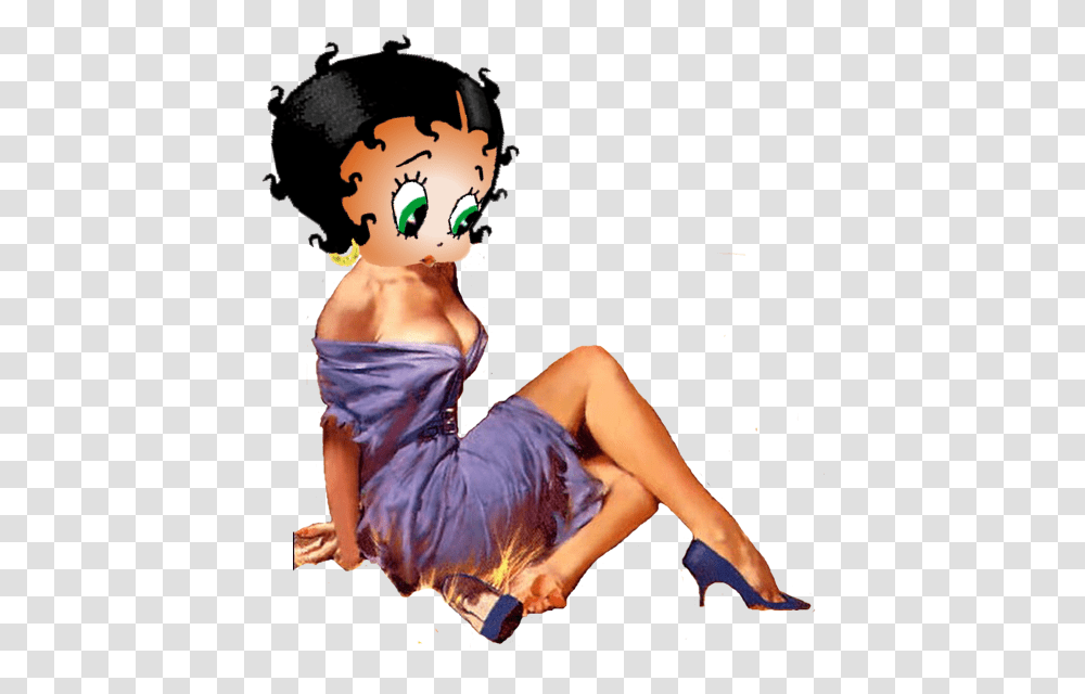 Betty Boop Sitting On Chair, Dance Pose, Leisure Activities, Person Transparent Png