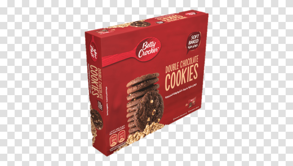 Betty Crocker Double Choclate Chip Cookies 8 X 40 G Sandwich Cookie, Box, Food, Bread, Plant Transparent Png