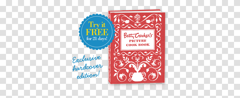 Betty Crocker Picture Cookbook Get The Recipes You Grew Up 1950s Betty Crocker Cookbook, Text, Flyer, Poster, Paper Transparent Png