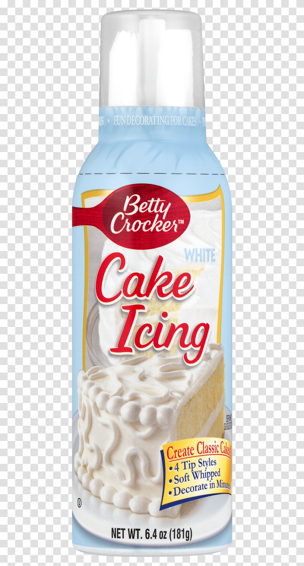 Betty Crocker White Icing, Food, Soda, Beverage, Drink Transparent Png