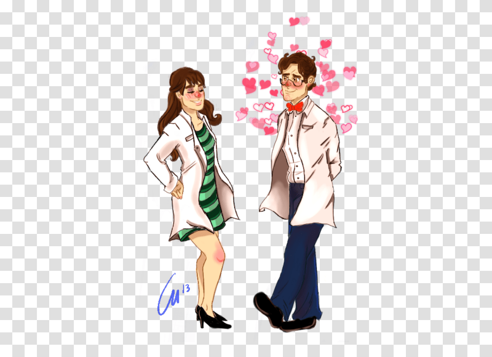 Betty Ross And Bruce Banner Both Wearing Lab Coats Cartoon, Person, Human, Performer, Book Transparent Png