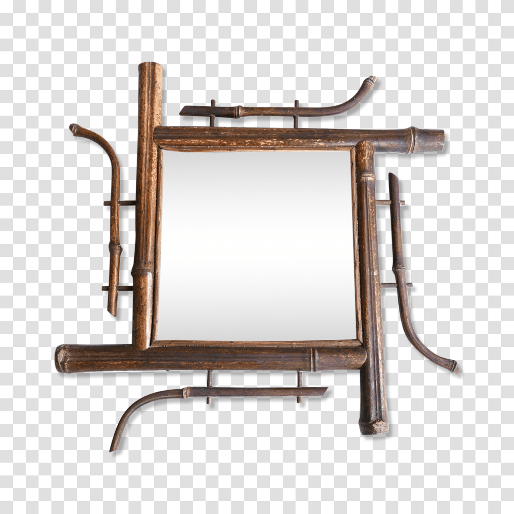 Beveled Square Mirror Frame Bamboo Years, Canvas, Sink Faucet, White Board, Furniture Transparent Png
