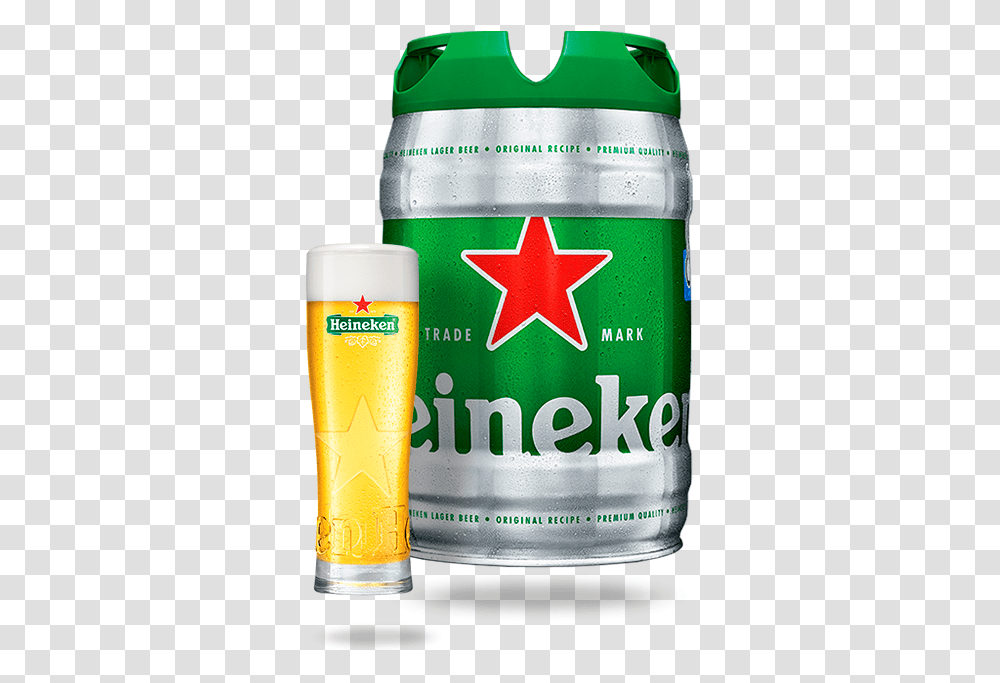 Beverage Can Heineken Draught Keg, Beer, Alcohol, Drink, Lager Transparent Png