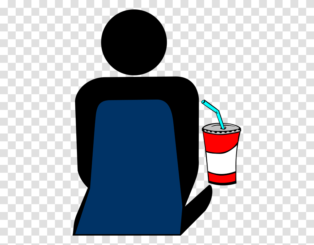 Beverage Clipart Movie Theater, Soda, Bottle, Cup, People Transparent Png