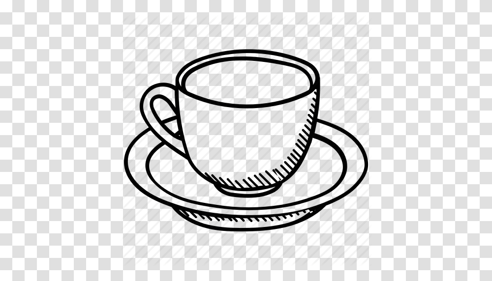 Beverage Coffee Cup Drink Saucer Tea Cup Icon, Pottery Transparent Png